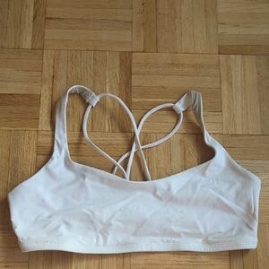 Lululemon White Strappy Bralette